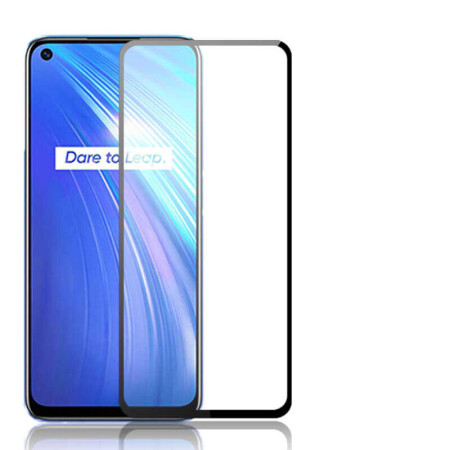 Realme 6 Zore Kenarları Kırılmaya Dayanıklı Cam Ekran Koruyucu - 2