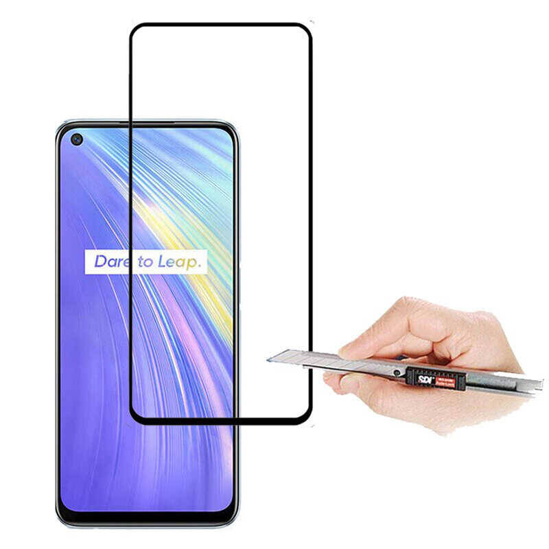 Realme 6 Zore Kenarları Kırılmaya Dayanıklı Cam Ekran Koruyucu - 3