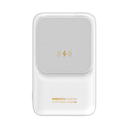 Recci RPB-W10 Polaris Serisi Çift Kablolu LED Dijital Göstergeli Wireless Powerbank 15W 10000mAh - 1