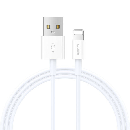 Recci RS06L USB-A to Lightning 2.4A Hızlı Şarj Özellikli Data ve Şarj Kablosu 1M - 1