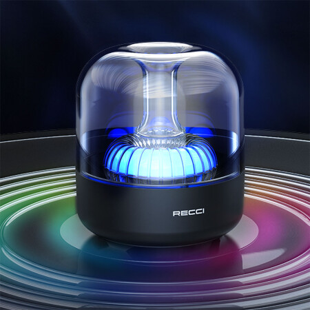 Recci RSK-W31 Amber Serisi FMTFAUX Hi-Fi RGB Işıklı Wireless Bluetooth 5.0 Speaker Hoparlör 5W 500mAh - 10