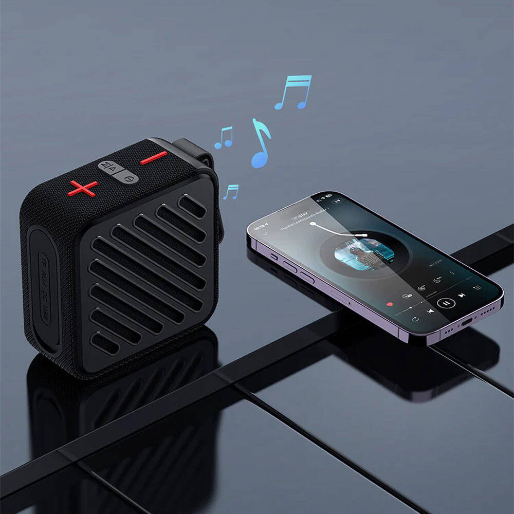 Recci RSK-W33 Mocca Serisi TFAUXUSB Askılı Akıllı Wireless Bluetooth 5.3 Speaker Hoparlör - 6