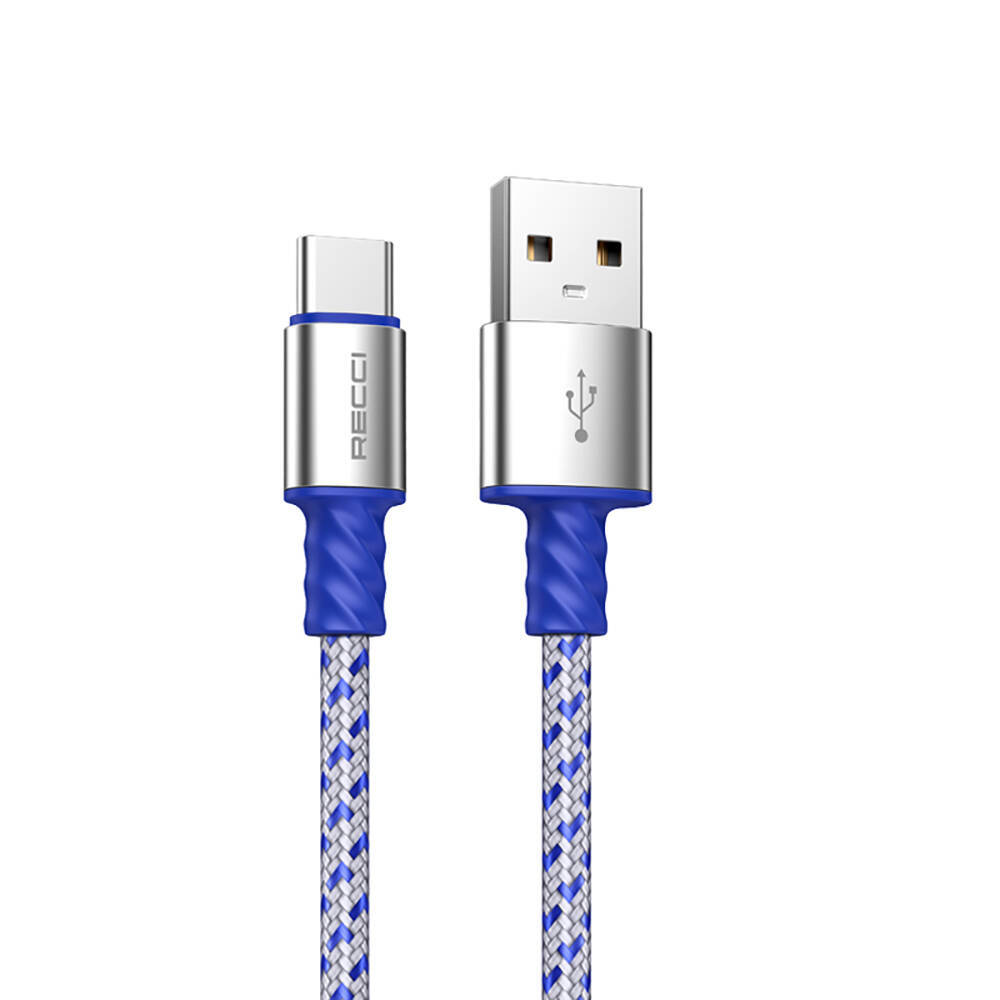 Recci RTC-N32C Instant Serisi USB-A to Type-C 3A Hızlı Şarj Özellikli Şarj ve Data Kablosu 1M - 2