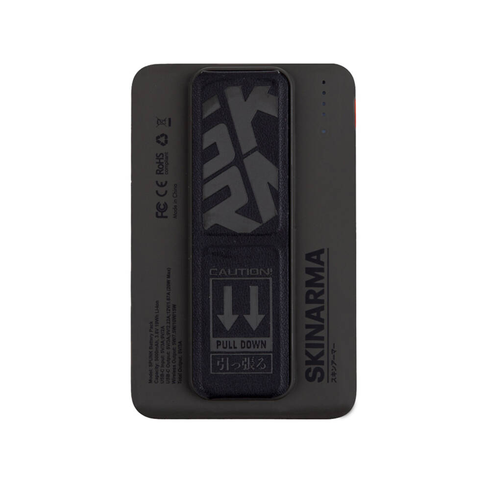 SkinArma Spunk Taşınabilir Wireless Şarj ve PD Hızlı Şarj Özellikli Powerbank 15W 5000mAh - 3