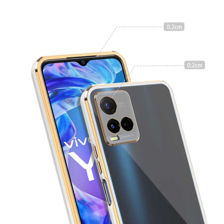 Vivo Y21S Kılıf Zore Voit Clear Kapak - 7