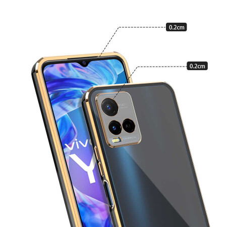 Vivo Y32 Kılıf Zore Voit Clear Kapak - 7