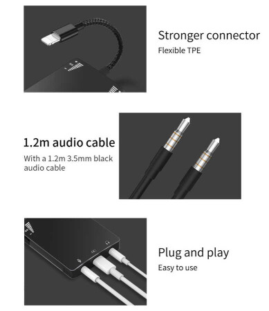 Wiwu 3 in 1 Live Broadcast Lightning Ses Adaptörü - 4