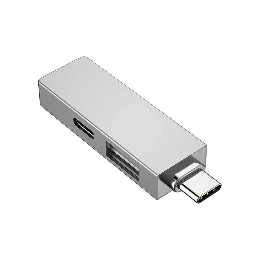 Wiwu Alpha T02 Pro 3 in 1 Type-C Hub PD Portlu Usb Çoğaltıcı - 1