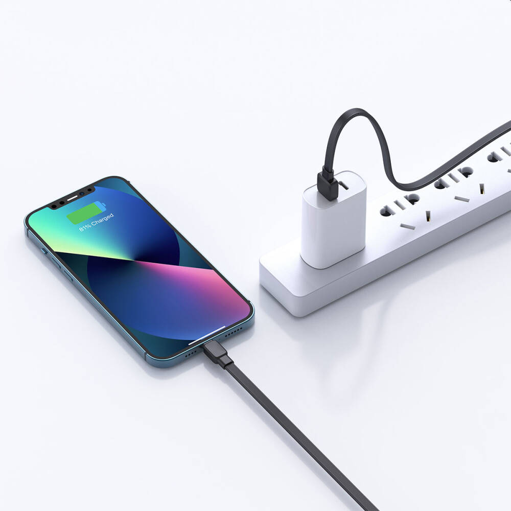 Wiwu Bravo Wİ-C003 Yassı Tasarım Lightning Usb Kablo 1M - 9