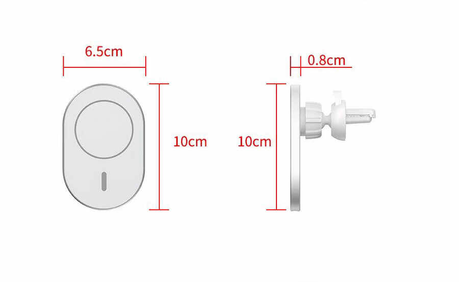 Wiwu CH-306 Magnetic Wireless Charging Car Mount Araç Telefon Tutucu - 11