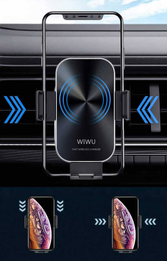 Wiwu CH-307 Liberator Wireless Charging Mount Araç Telefon Tutucu - 12