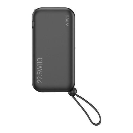 Wiwu JC-23 Micro Type-C ve Lightning Kablolu Şarj Göstergeli PD Powerbank 22.5W 10000mAh - 6