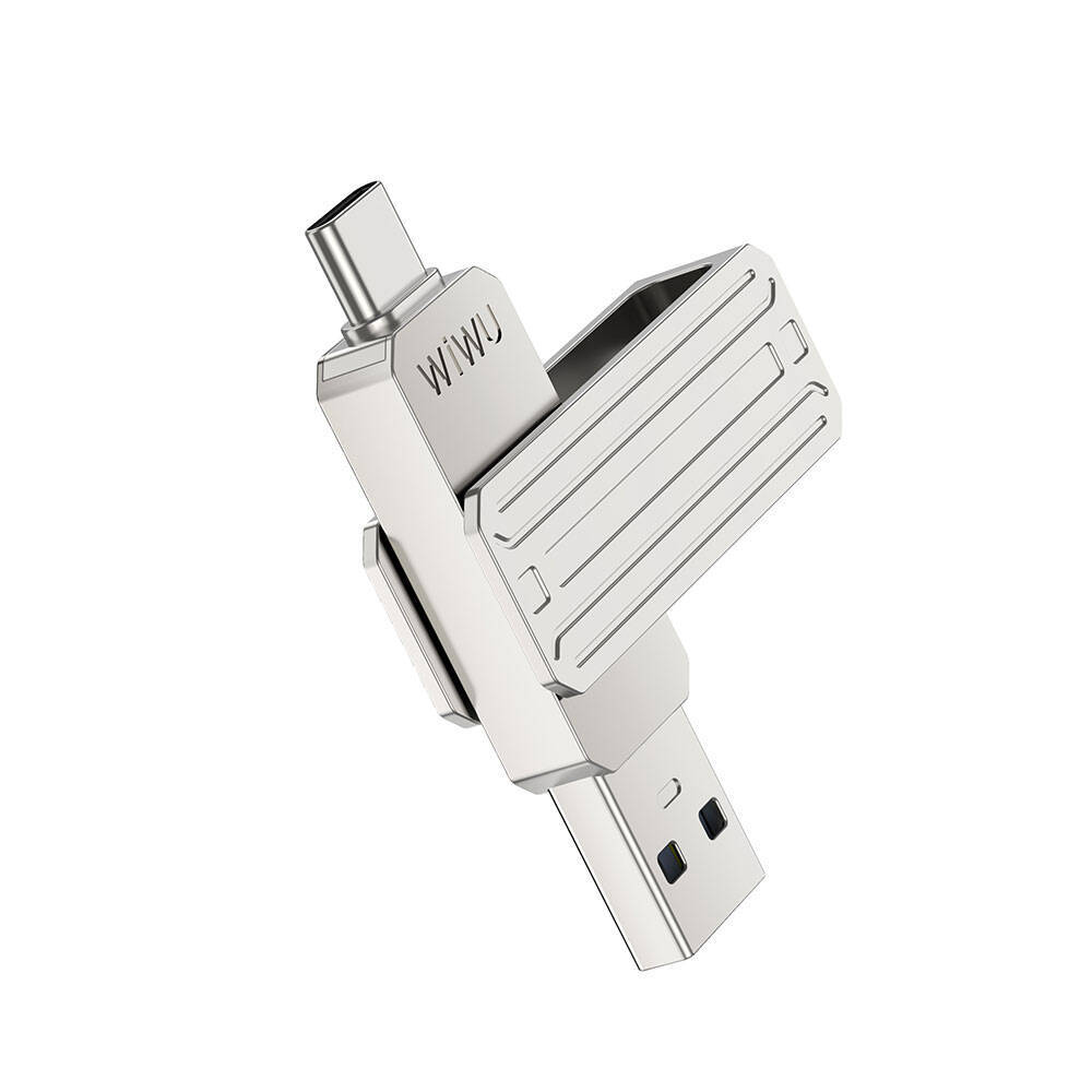 Wiwu Wi-FD001 3in1 USB3.2 Sürücü Disk USB-A + Lightning + Type-C OTG 128 GB - 8