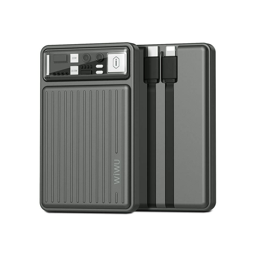 Wiwu Wi-P004 Trunk Serisi Type-C Lightning Çıkışlı Taşınabilir Powerbank PD 22.5W 10000mAh - 2