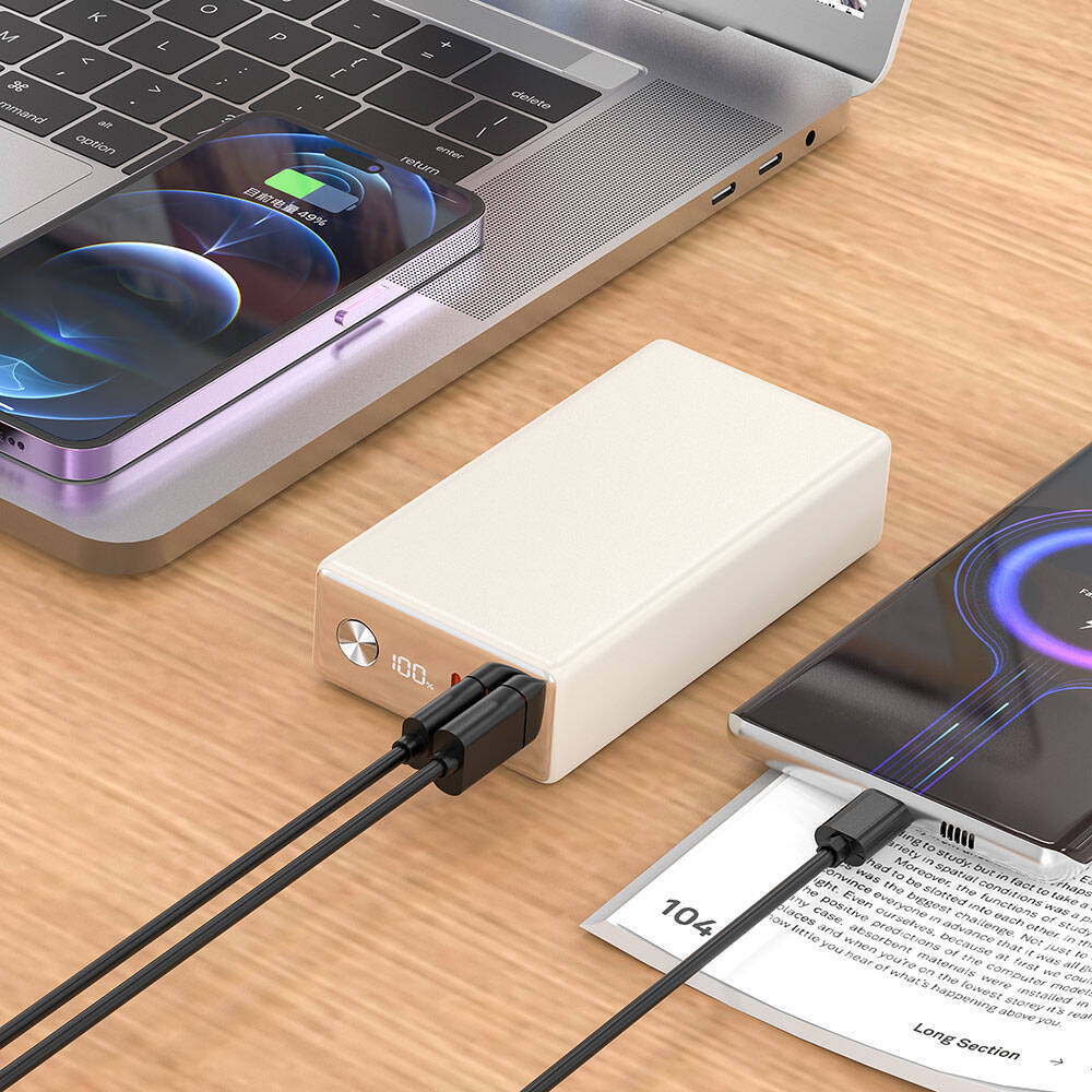 Wiwu Wi-P006 Rock LED Ekranlı Taşınabilir Powerbank PD 20W 20000mAh - 8