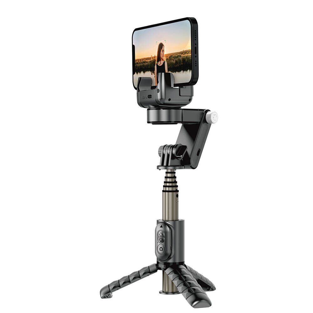 Wiwu Wi-SE006 Çok Fonksiyonlu Işıklı Gimbal Sabitleyici Tripod Selfie Çubuğu - 2