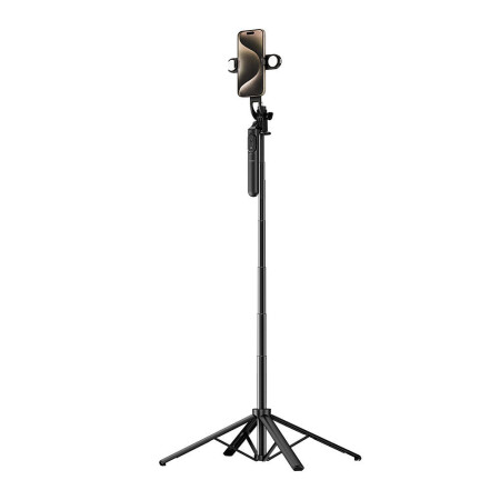 Wiwu Wi-SE012 Canlı Yayın Dolgu Işıklı Teleskopik Tripod ve Selfie Çubuğu - 2