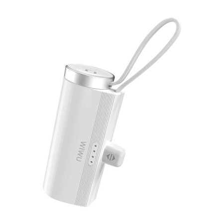 Wiwu Wi-W026 Capsule Serisi 2in1 Mini Taşınabilir Standlı Askılı Type-C PD Powerbank 5000mAh - 6