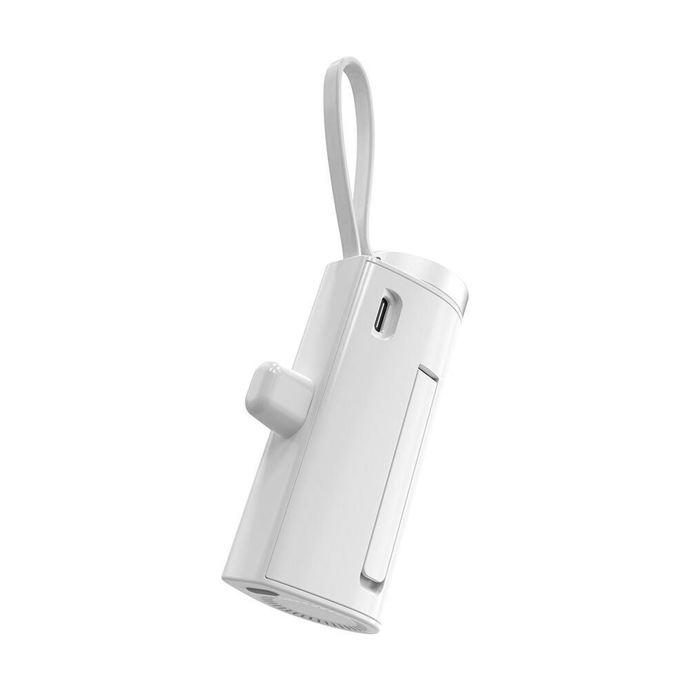 Wiwu Wi-W026 Capsule Serisi 2in1 Mini Taşınabilir Standlı Askılı Type-C PD Powerbank 5000mAh - 9