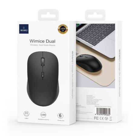 Wiwu WM108 Wimice 1600 DPI Bluetooth Ve Wireless Dual Mod Kablosuz Mouse - 12