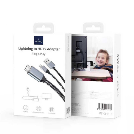 Wiwu X7L Lightning to HDMI Kablo - 3