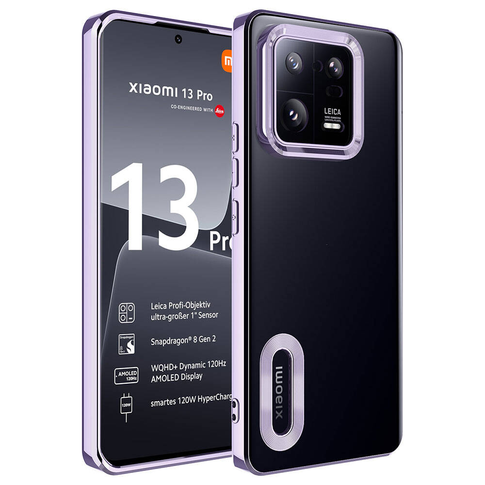 Xiaomi Mi 13 Pro Kılıf Kamera Korumalı Logo Gösteren Zore Omega Kapak - 7