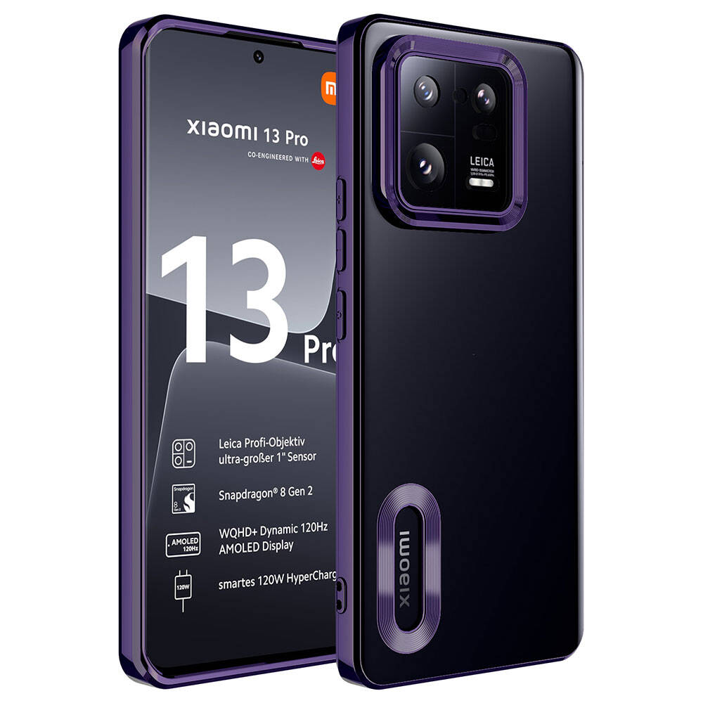 Xiaomi Mi 13 Pro Kılıf Kamera Korumalı Logo Gösteren Zore Omega Kapak - 6