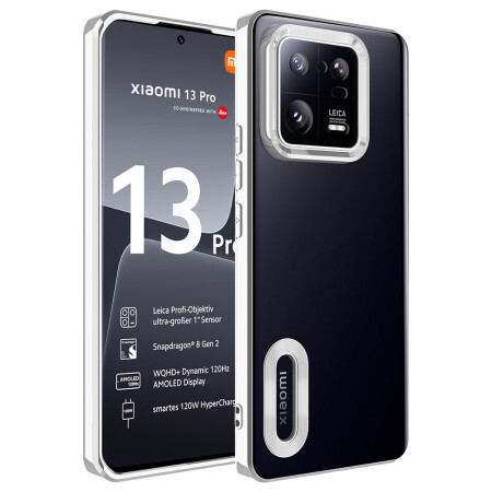 Xiaomi Mi 13 Pro Kılıf Kamera Korumalı Logo Gösteren Zore Omega Kapak - 2