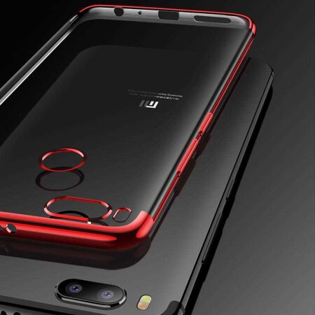 Xiaomi Mi 5x Kılıf Zore Dört Köşeli Lazer Silikon Kapak - 9