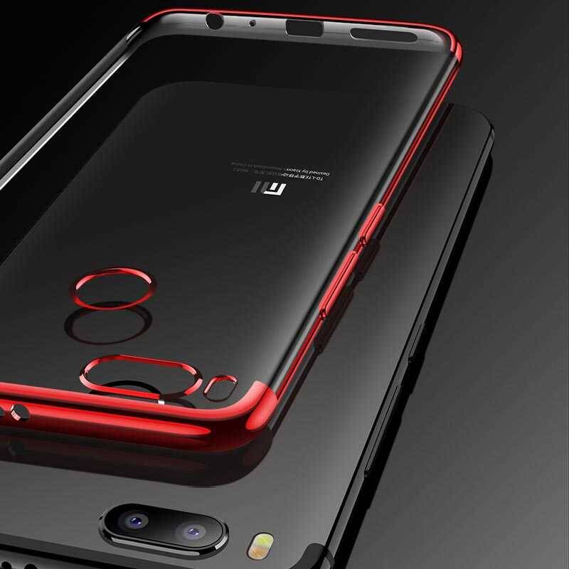 Xiaomi Mi 5x Kılıf Zore Dört Köşeli Lazer Silikon Kapak - 9