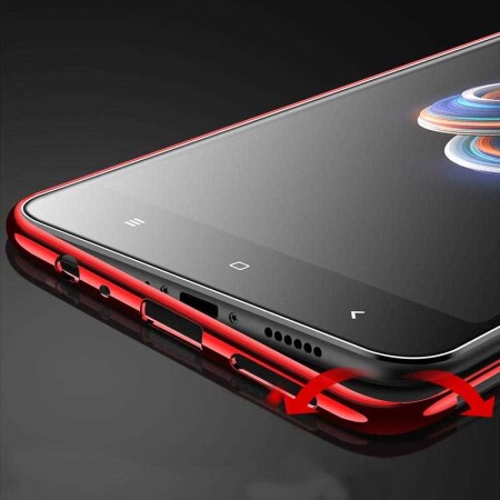 Xiaomi Mi 5x Kılıf Zore Dört Köşeli Lazer Silikon Kapak - 10