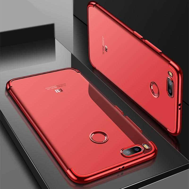 Xiaomi Mi 5x Kılıf Zore Dört Köşeli Lazer Silikon Kapak - 4