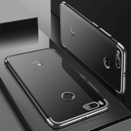 Xiaomi Mi 5x Kılıf Zore Dört Köşeli Lazer Silikon Kapak - 1