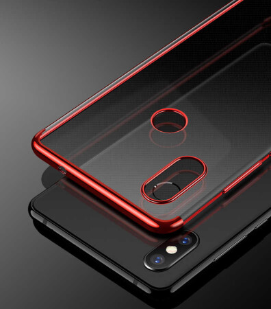 Xiaomi Mi 8 SE Kılıf Zore Dört Köşeli Lazer Silikon Kapak - 2