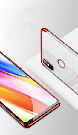 Xiaomi Mi 8 SE Kılıf Zore Dört Köşeli Lazer Silikon Kapak - 5