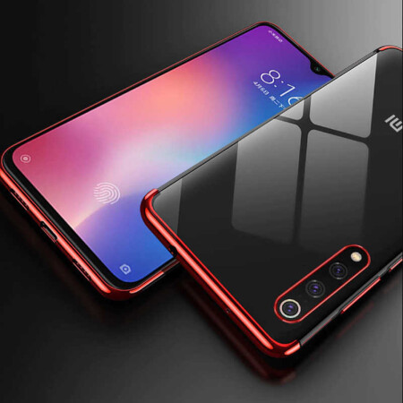 Xiaomi Mi 9 Kılıf Zore Dört Köşeli Lazer Silikon Kapak - 8