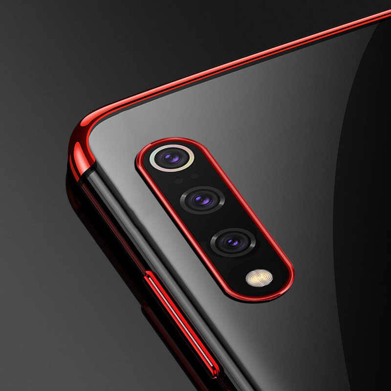 Xiaomi Mi 9 Kılıf Zore Dört Köşeli Lazer Silikon Kapak - 11