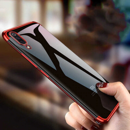 Xiaomi Mi 9 Lite Kılf Zore Dört Köşeli Lazer Silikon Kapak - 8