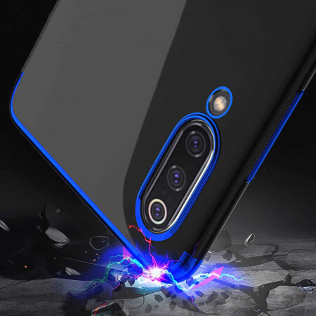 Xiaomi Mi 9 Lite Kılf Zore Dört Köşeli Lazer Silikon Kapak - 12