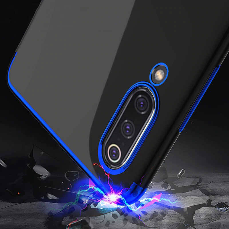 Xiaomi Mi 9 Lite Kılf Zore Dört Köşeli Lazer Silikon Kapak - 12