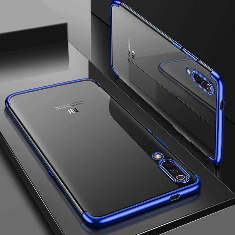 Xiaomi Mi 9 Lite Kılf Zore Dört Köşeli Lazer Silikon Kapak - 16