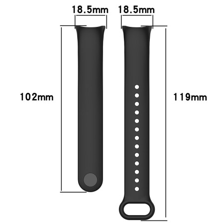 Xiaomi Mi Band 8 Serisi Klasik Kordon Silikon Strap Kayış - 5