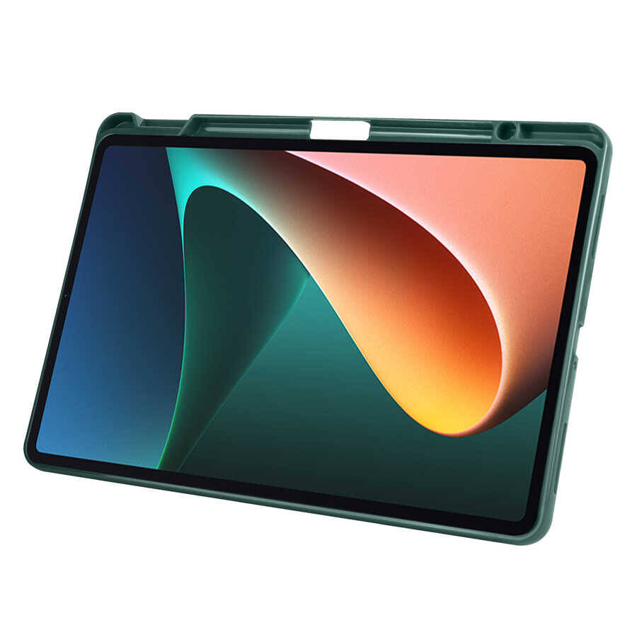 Xiaomi Mi Pad 5 Kılıf Zore Tri Folding Kalem Bölmeli Standlı Kılıf - 26