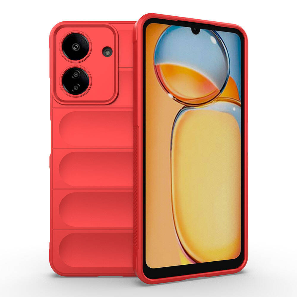 Xiaomi Poco C65 Kılıf Esnek TPU Oyuklu Arka Yüzey Tasarımlı Zore Etnik Silikon Kapak - 1