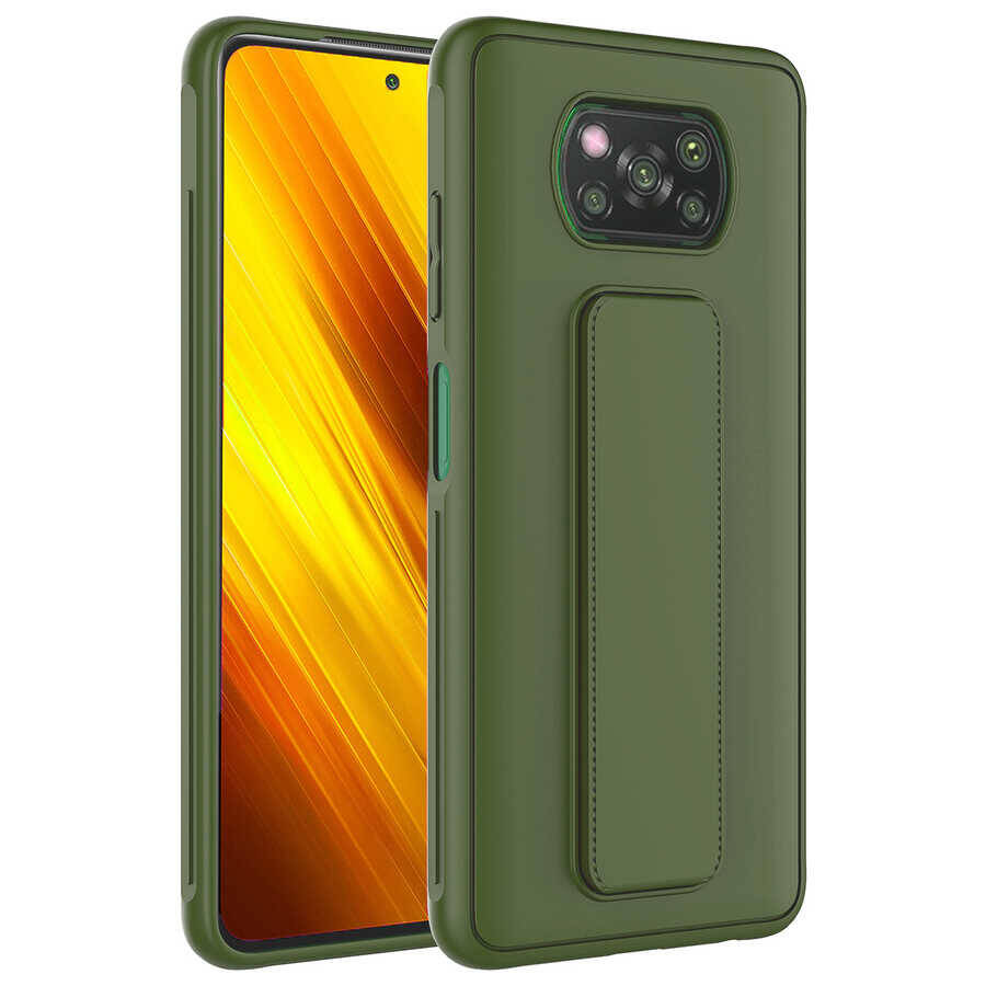 Xiaomi Poco X3 Kılıf Zore Qstand Kapak - 7