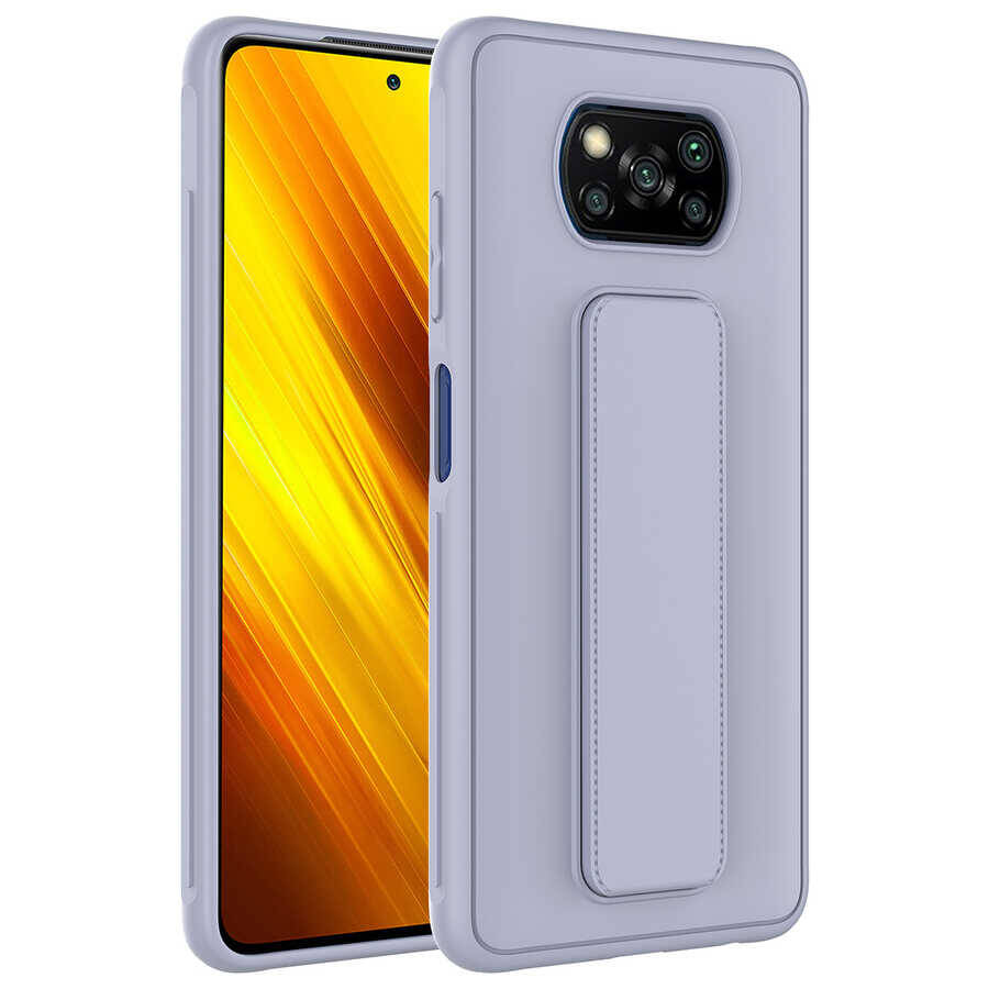 Xiaomi Poco X3 Kılıf Zore Qstand Kapak - 4