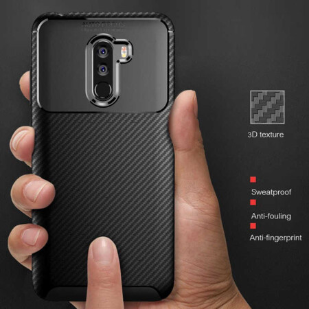 Xiaomi Pocophone F1 Kılıf Zore Negro Silikon Kapak - 7