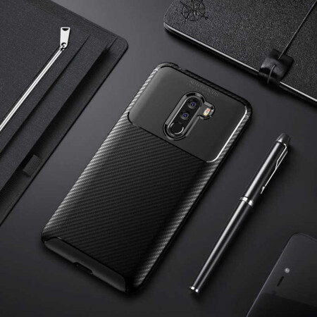 Xiaomi Pocophone F1 Kılıf Zore Negro Silikon Kapak - 3