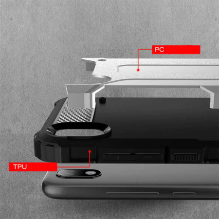 Xiaomi Redmi 7A Kılıf Zore Crash Silikon Kapak - 4