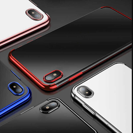 Xiaomi Redmi 7A Kılıf Zore Dört Köşeli Lazer Silikon Kapak - 3